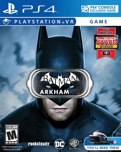 Batman Arkham Vr Usado Playstation 4 Ps4 Físico Vdgmrs