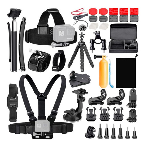 Kit Maleta Gopro 51 Accesorios Camara Deportes Envio Gr/3048