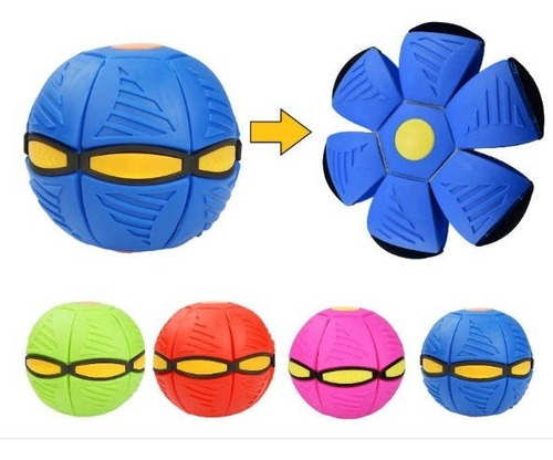 Imagen 4 de 6 de Pelota Voladora Frisbee Disco De Colores Flat Ball