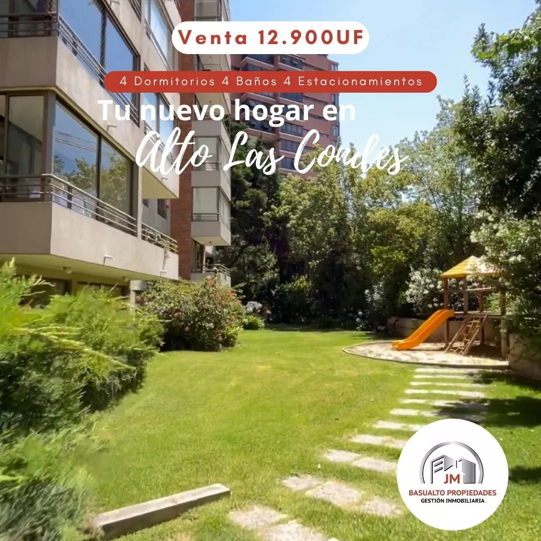 Vendo Maravilloso Departamento En Alto Las Condes, 4d 4b 4e