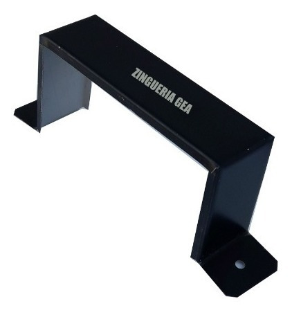 Imagen 2 de 7 de Grampa Caño 2x4 Chapa Negro 5x10 Abrazadera 10 Unidades