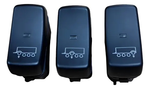 Kit Botao Do Painel Erguer Eixo Para Scania 1421842 Preto ...