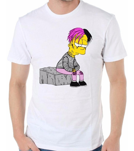 Playera Camiseta Lil Peep Bart Cry Baby Unisex Moda + Regalo