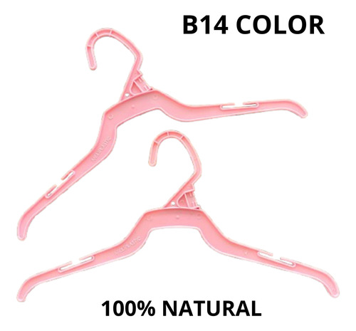 Set 100 Ganchos Blusero14 Color Para Ropa Resistente Mayoreo