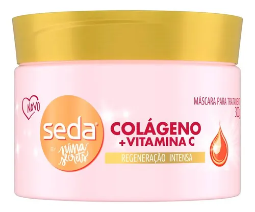 Máscara De Tratamento Seda Colágeno + Vitamina C 300g