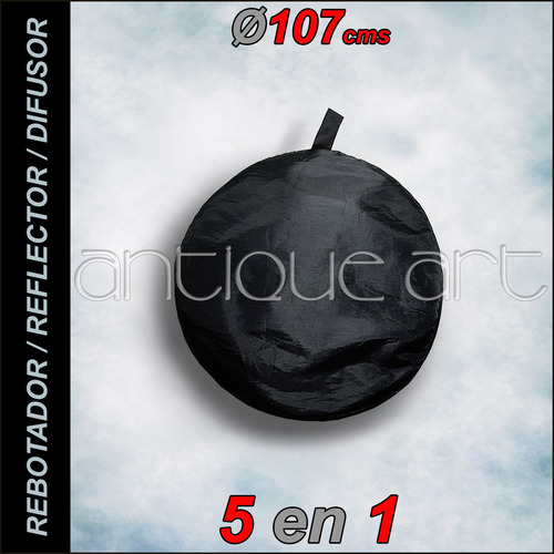 A64 Rebotador Reflector Luz 5-1 Ø 107cms White Black Gold.. (Usado)