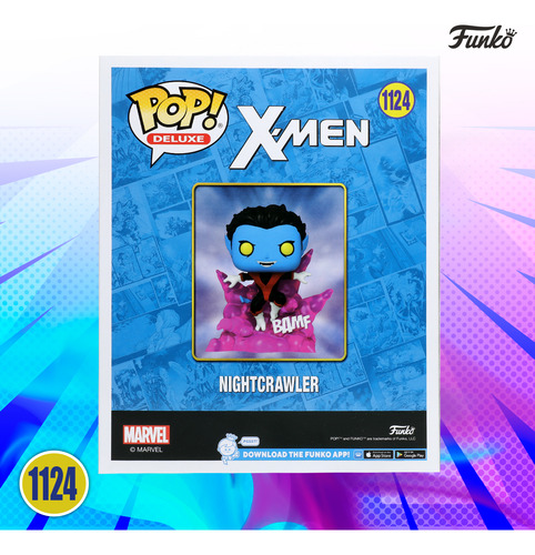 Funko Pop Nightcrawler #1124 Glow X Men Marvel Figura Deluxe