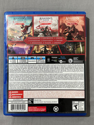 Assassins Creed Chronicles Ps4 (Usado)