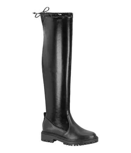 Bota Feminina Vizzano Over Salto Agulha Bico Fino 3049.241 Preto