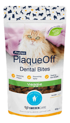 Plaqueoff Bites Snack Para Gato 60 Gr