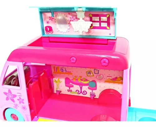 Veículo e Boneca - Polly Pocket - Van de Camping - Mattel - Ri Happy