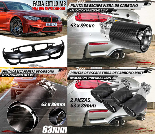 Imagen 9 de 10 de Facia Delantera Bmw Serie 3 F30 F35 Tipo M5 2013-2018