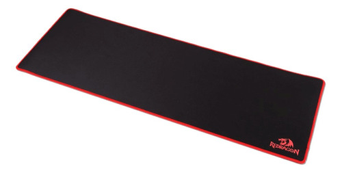 Imagen 2 de 2 de Mouse Pad Redragon P003 Suzaku de goma y tela xl 300mm x 800mm x 3mm negro/rojo