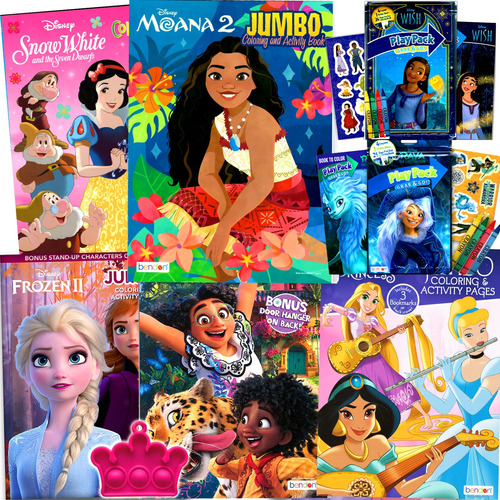 Juego De Libros Para Colorear De Princesas Disney