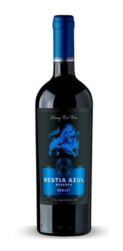 Vino Bestia Azul  Merlot 6 Botellas