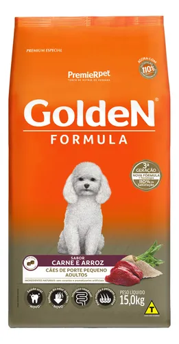 Ração Golden Fórmula Mini Bits para Cães Adultos de Pequeno Porte...