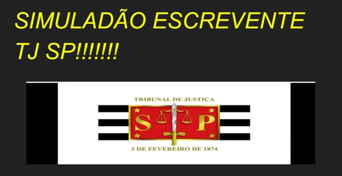 Imagem 1 de 1 de Simuladao Prova Para Escrevente Tj 2021.