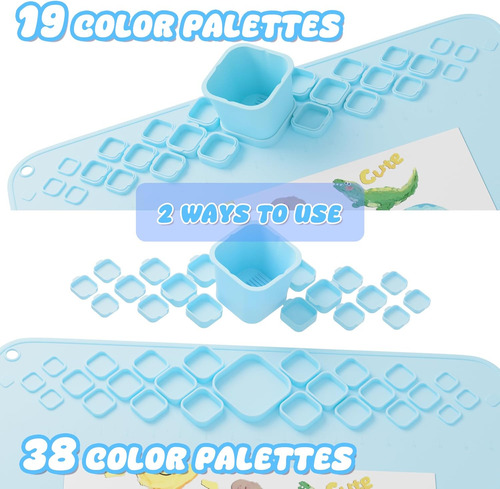 Tapete De Pintura De Silicona, Total De 36 Divisores De Colo