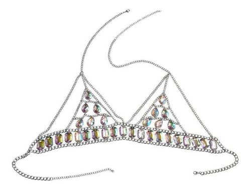 Moda Boho Body Chain Bra Pecho Hombro Bralette Collar Para