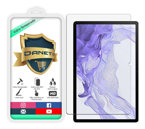 Película De Vidro Temperado Para Galaxy Tab S9 Plus 12.4  9h