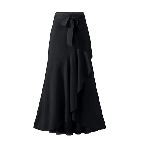 Falda Casual Hakama Tipo B Para Mujer, Con Lazo Irregular En
