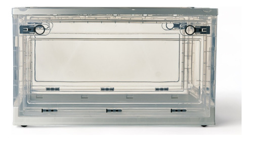Caja Organizadora Plegable Apilable Plástico Transparente Xl