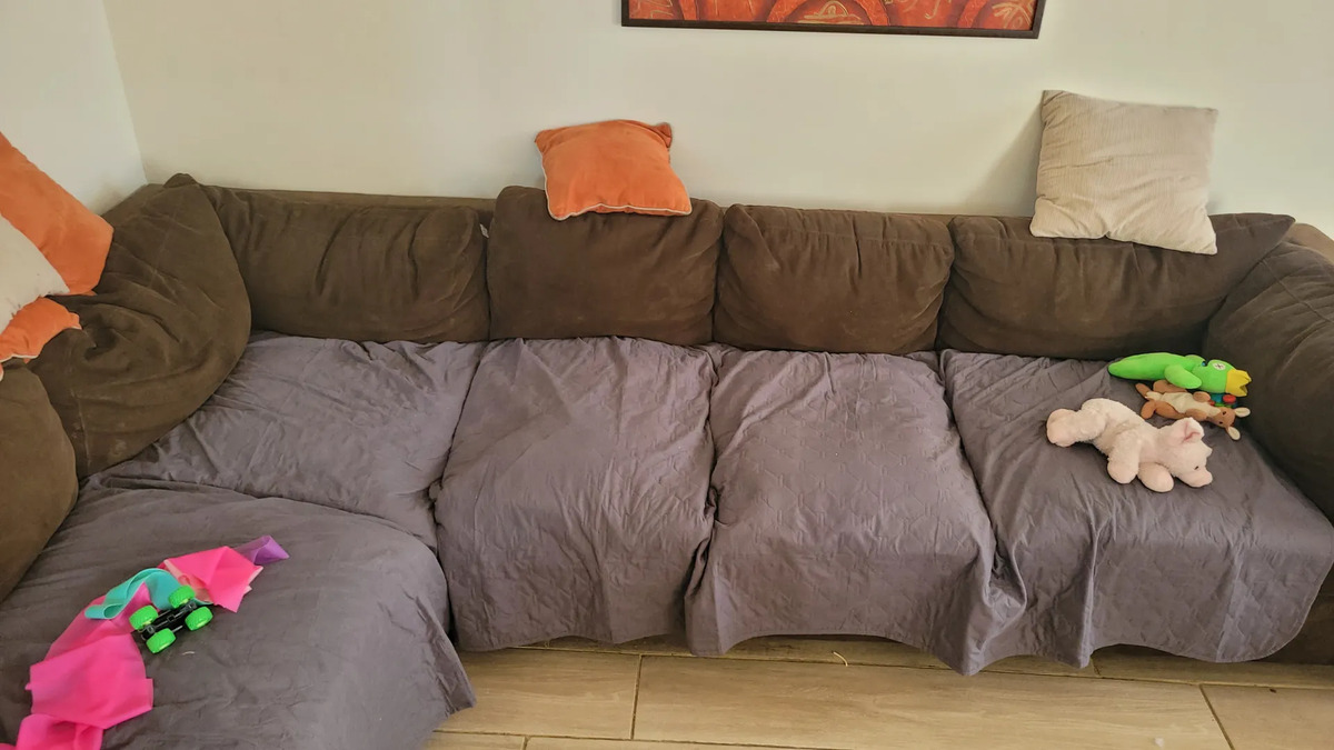 Foto real de Cubre Sillones Para Mascotas Impermeable Diferentes Medidas