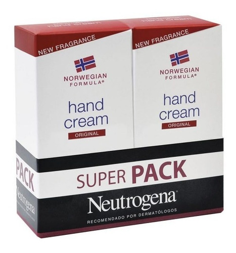 Neutrogena Crema Manos 56grs Sin Perfume Super Pack X 2ud