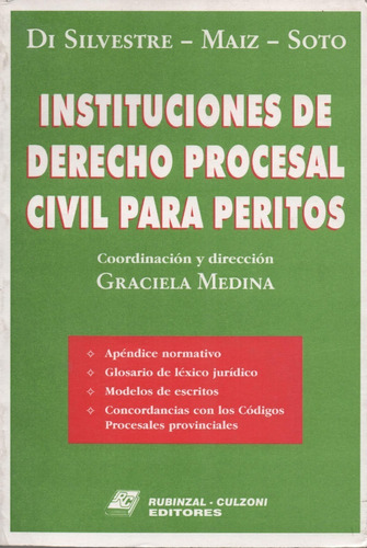 Libro Instituciones De Derecho Procesal Civil Para Peritos 