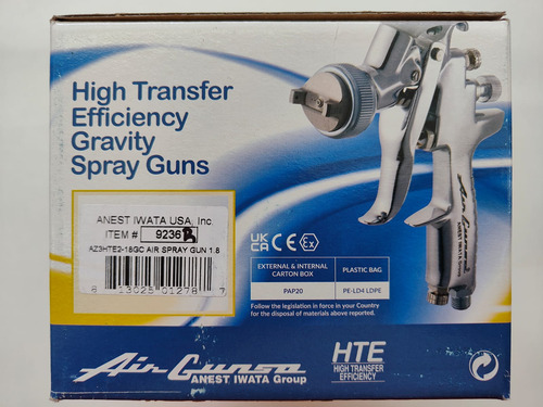 Pistola De Gravedad Iwata Air Gunsa Az3 Hte2 1.8mm 600ml