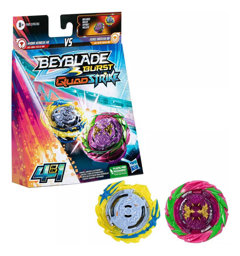 Beyblade - Hydra Kerbeus K8 Vs Fierce Bazilisk B8 - Hasbro Color Negro/dorado