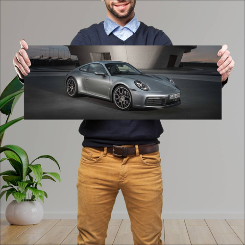 Cuadro 30x80cm Auto 2019 Porsche 911 Carrera S 8 248