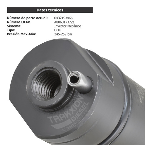 Juego 6 Inyectores Diesel Np-a0060173721 Para Mercedes Benz