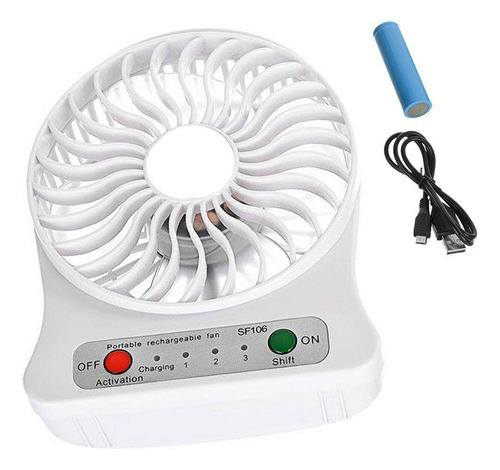 Mini-ventilador De Mesa Branco Eiyo