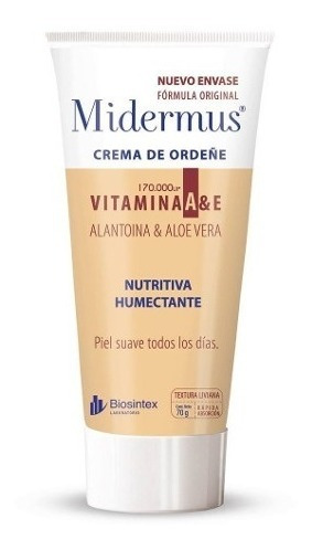 Midermus Crema De Ordeñe Y Vitamina A 70grs