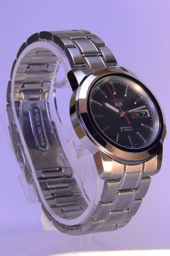 Reloj Seiko 5 Snke53 Para Hombre Acero Inoxidable Automático Plateado Plateado Negro