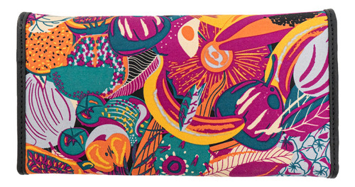 Cartera De Bolsillo Sda Pineda Covalin Diseño Fruta Mexicana Color Piel Negro/negro