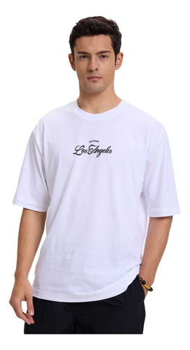 Polera Hombre Print Blanco X Fsp Fashion's Park