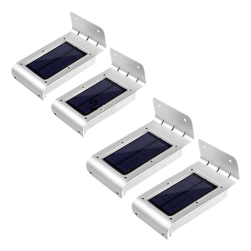 4er Sensor De Movimiento Solar Powered Pack 16leds Cerca Jar