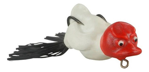 Isca Artificial Bad Line Bad Duck 60 Vermelho Com Branco 6cm