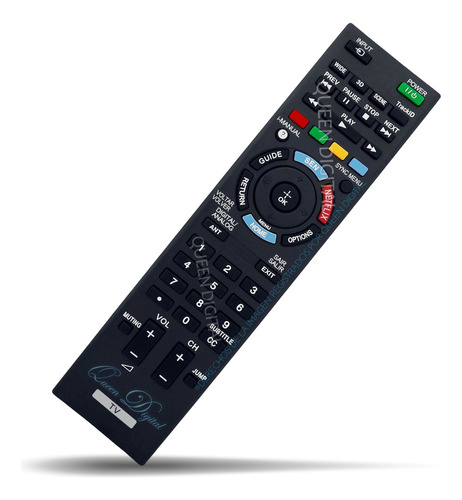 Control Remoto Para Sony Bravia Netflix 3d Smart Tv Led Tv