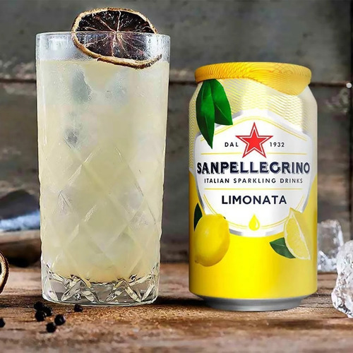 Imagem 2 de 2 de 12x Bebida Saborizada Limão Com Gás S.pellegrino 330ml