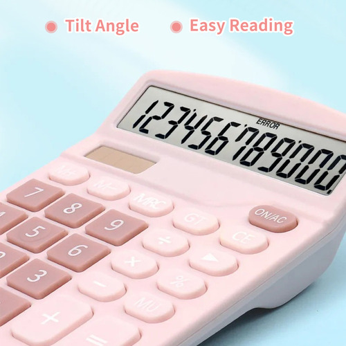 Wa Uma Calculadora De Mesa Com Display Lcd De 12 Dígitos,