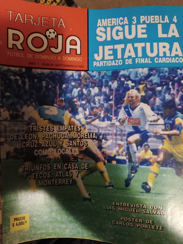 Revista De Futbol Tarjeta Roja#24 Sin Poster