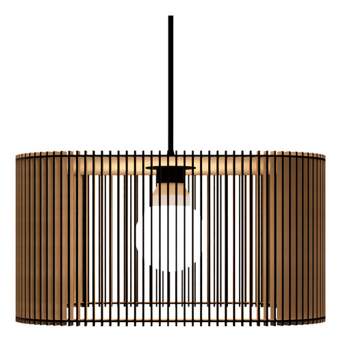 Lámpara colgante Ayla, modelo rasgado, color MDF sin procesar