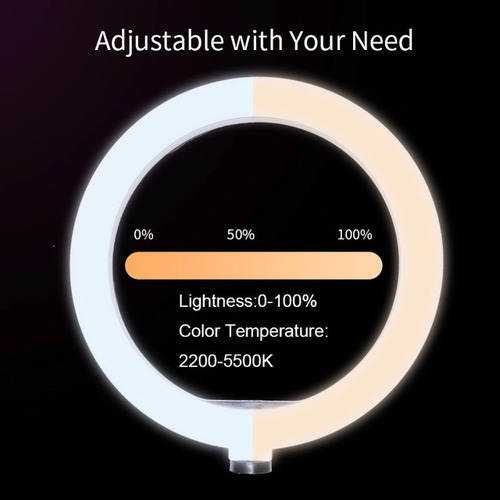 Imagen 2 de 5 de Aros De Luz 10 Pulgadas Ref 16