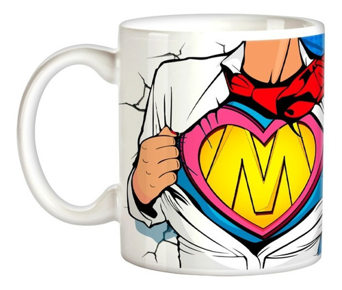 Caneca Super Mãe Dia Das Mães Presente Xícara Café Leite Chá