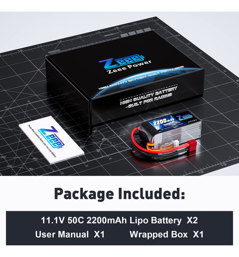 Batería Lipo 2200 Mah 11.1 V 50 C Para Rc Coche Y Dron