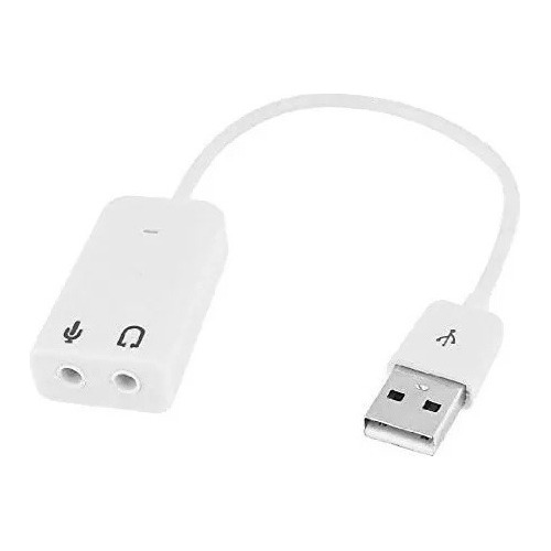 Tarjeta De Sonido 7.1 Usb 2.0 Blanca