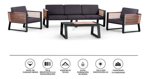 Imagen 2 de 2 de Set Living Marasusa 4 Piezas
